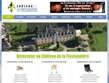 Tablet Screenshot of chateau-lafreslonniere.com